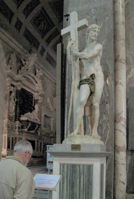 La chiesa di  Santa Maria sopra Minerva, the Risen Christ by Michelangelo .. 3486