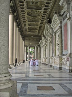 La Basilica di San Paolo Fuori  le Mura, procession of pilgrims .. 3585