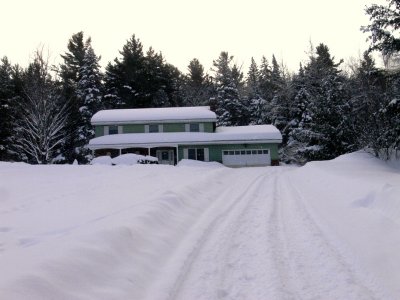 House in snow