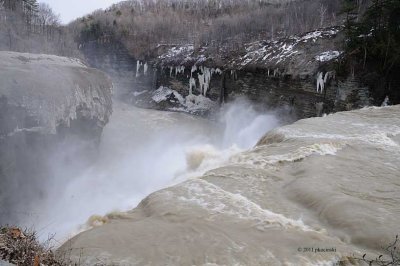 Middle Falls In Late Winter