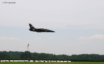 Navy Jet Really Low Over The Landing Strip