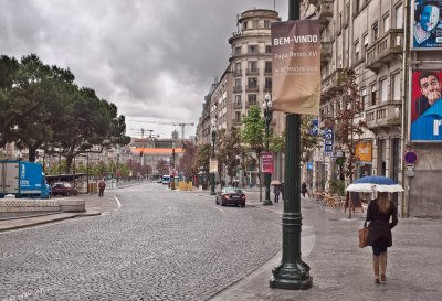 Portugal:  Porto in de regen