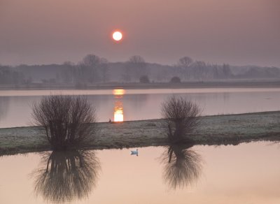 Ochtendsfeer langs de IJssel