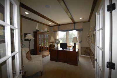 Den with French Doors