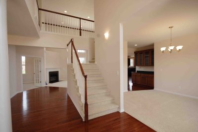 Grand Entry with Dining Room on right & Living Room on left