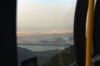 Aerial view of the Hong Kong International Airport.