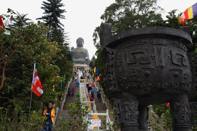 Finally, the stairs going up the Big Buddha.