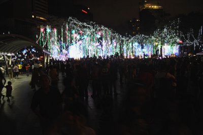 Christmas Lights Show - Makati Stock Exchange Complex.