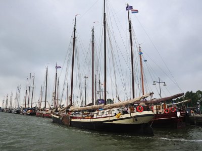 Classic and traditional sailboats of Enlhuizen, Netherlands