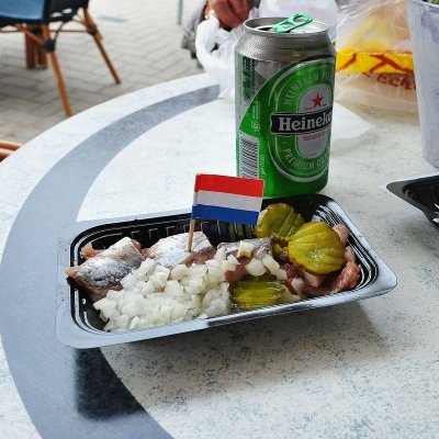 Raw herring anyone?...the delicacy in the Netherlands,yummy!