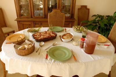 Mom's Dinner Table