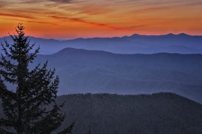 04/30/12 - Sunrise from Clingman's Dome (6600') Great Smoky Mountains NP