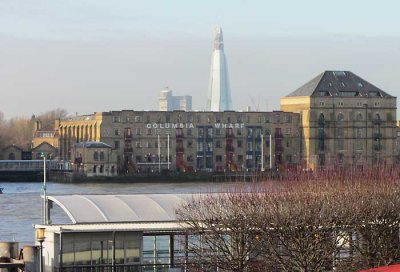 the shard seen from nr canary wharf
