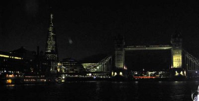 tower bridge & shard from thames clipper