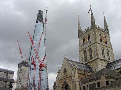 the shard by southwark cathedral