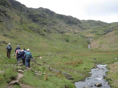 tough climb up to greenup edge