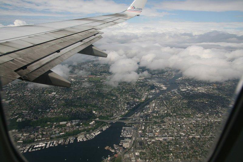 Inflight View of Seattle, WA