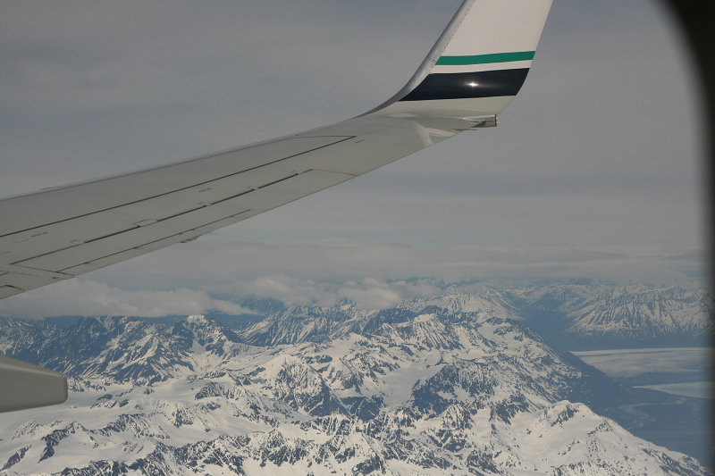 Inflight from Seattle to Anchorage