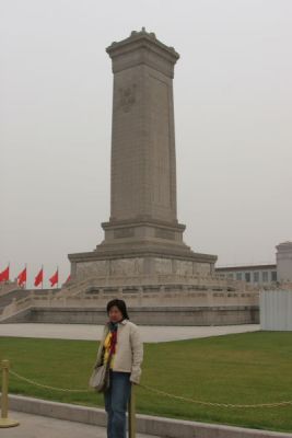 Noon at Monument to the People's Heroes at Tiananmen Square