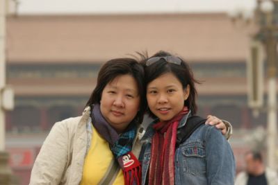 Noon and Joyce at Entrance to Forbidden City