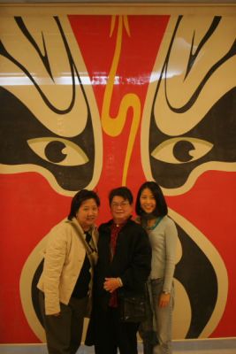 Noon, Mum and Janine at Beijing Opera