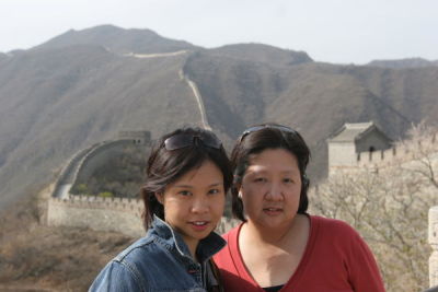 Joyce and Noon at the Great Wall
