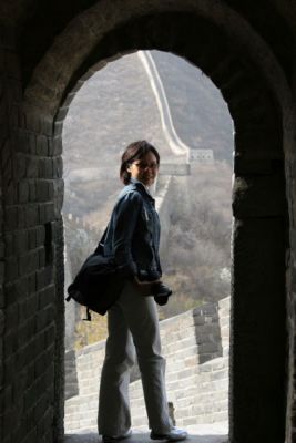 Joyce at Door Way at the Great Wall