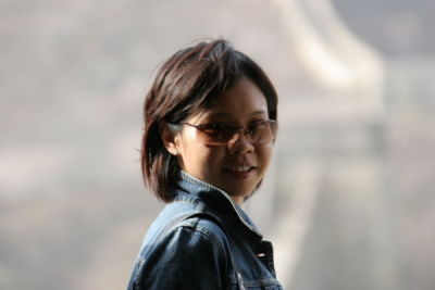 Joyce at Door Way at the Great Wall (Close)