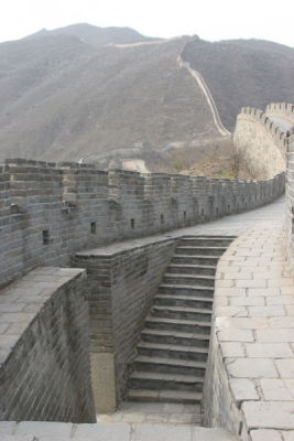 Steps Down at the Great Wall