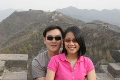 Hy and Janine at the Great Wall