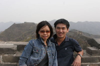 Joyce and Khanh at the Great Wall