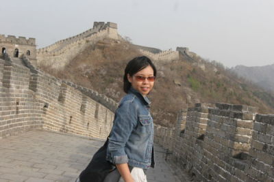 Joyce Heading Back at the Great Wall