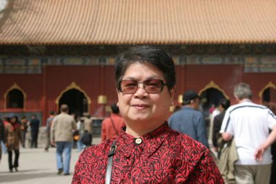 Mum at Lama Temple