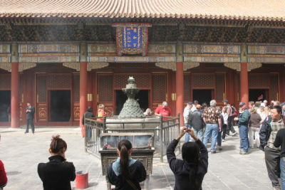 Praying at the Lama Temple