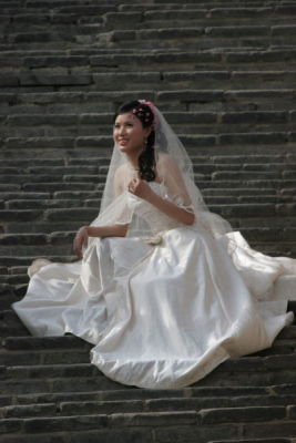 Bride at the Wall