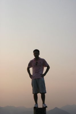 Anson Posing on top of Junk Peak