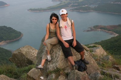 Joyce and Khanh with Clearwater Bay in Background