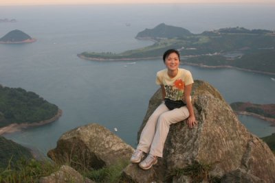 Lisa with Clearwater Bay in Background
