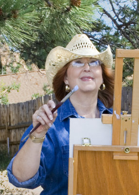 z_MG_2283 Elena Willets at easel by cabin.jpg