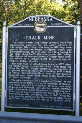 Chalk Mine Historical Marker