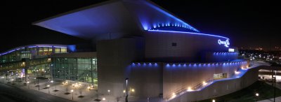 Qwest Center at night