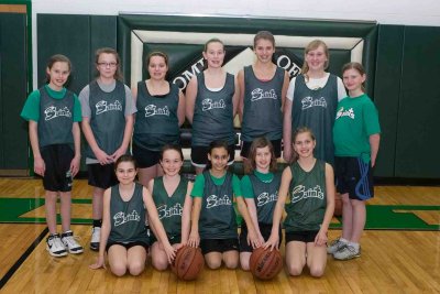 Coach Kate's Saints Youth Basketball team 2010-2011
