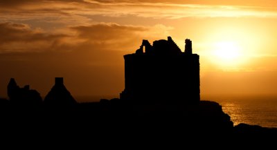 Dunottar  Castle Sunrise Silhouette