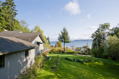Exterior and view of Puget Sound