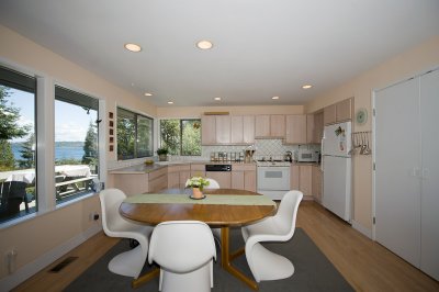 Dining area and kitchen