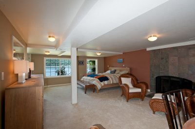 Master bedroom on the lower floor