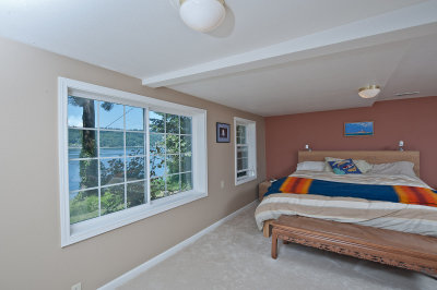 Master bedroom on the lower floor