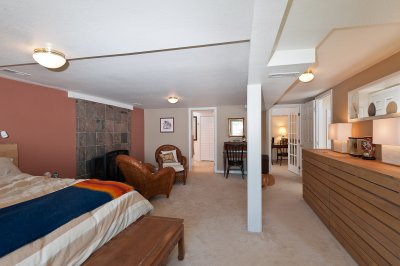 Master bedroom on the lower floor