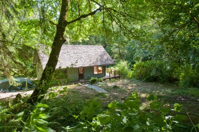 Cabin by the creek