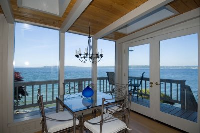 Dining room and the view of Puget Sound